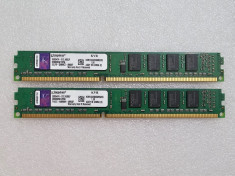 Kit memorie RAM desktop Kingston 4GB (2 x 2GB) DDR3 1333MHz KVR1333D3S8N9/2G foto