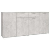 Cumpara ieftin Servanta, gri beton, 160x36x75 cm, lemn prelucrat