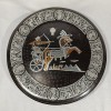 Tava Cupru Argint Egipt Antica Ramses II &Oslash;40cm Decor Perete Obiect Colectie