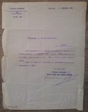 Scrisoare privind salariu// Steaua Romana, Societate Ro pt Industria Petrolului