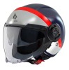 Casca pentru scuter - motocicleta MT Viale SV S 68 Unit D7 albastru mat (ochelari soare integrati) (open face) &ndash; omologare noua ECE 22.06 M (57/58cm)