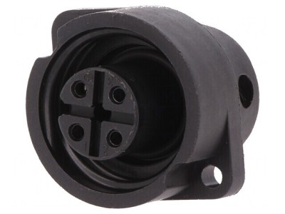 Conector circular soclu 692,693,RD24 mamă PIN 4 argintat 16A foto
