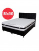 Set Saltea Memory Foam cu arcuri Azalee 160x200x25 plus husa hipoalergenica