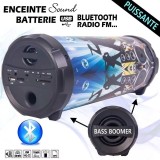 Boxă portabilă KlaussTech, putere 50W, Bluetooth, port USB, Aux, player MP3, cititor card SD, baterie &icirc;ncorporată 1200 mAh, neagră