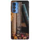 Husa compatibila cu Motorola Edge 20 Lite model Book worm, Silicon, TPU, Viceversa, Transparent, Carcasa