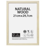 Rama foto Natural Wood, natur, 21x30 cm, Oem