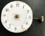 CSM1 Donator Mecanism Vechi Ceas de Buzunar (Anii 1900) cu Cadran Email și Cheiță - Piese