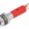 Lampă LED convexă roșie 12VDC &Oslash;8mm IP67 5mm - CML INNOVATIVE TECHNOLOGIES