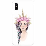 Husa silicon pentru Xiaomi Mi 8 Pro, Unicorn Girl