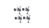 Set 4 mulinete diamant alb crap/somn CY 70