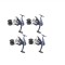 Set 4 mulinete diamant alb crap/somn CY 70