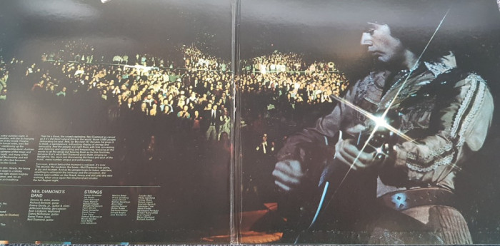 Vinil original SUA Neil Diamond Hot August Night, in concert live LA, 1972