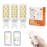 Bec LED G9, I-SHUNFA, Inteligent Dimabil, 4W 400LM, Set 3 bucati, Alb