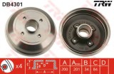 Tambur frana OPEL CORSA C (F08, F68) (2000 - 2009) TRW DB4301
