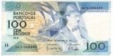 Bancnota Portugalia 100 Escudos 1987, P-179d, Seria 066480 - Numismatica Europa
