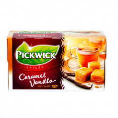 Ceai Pickwick Delicious Spices - Negru Cu Vanilie Si Caramel - 20 X 1,5 Gr./pachet