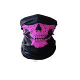 Masca protectie fata craniu, culoare roz, paintball, ski, motociclism, airsoft
