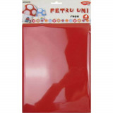 Cumpara ieftin Fetru Uni Daco, A4, 4 Buc/Set, Culoare Rosie, Accesorii Craft, Accesorii Creatie, Materiale Textile pentru Hand Made, Pasla, Fetru Rosu, Pasla Rosie,