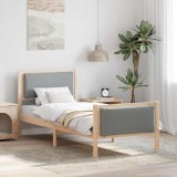 VidaXL Cadru de pat cu headboard Gri deschis 80 x 200 cm țesătură 878359
