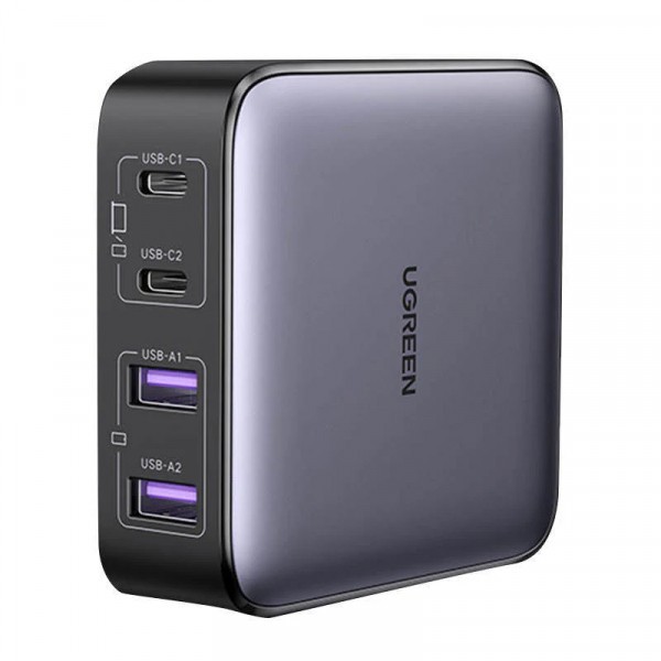 Incarcator Statie UGREEN CD327 Nexode, 65W, 3.25A, 2 x USB-A - 2 x USB-C, Negru