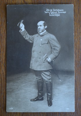 CP tematica personalitati actori Zile de Sarbatoare A. Michalescu foto