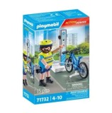 Cumpara ieftin Set figurine Playmobil - Politist cu bicicleta