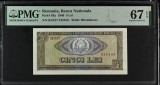 5 lei 1966 PMG67 Unc bancnota gradata