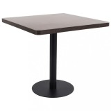 Cumpara ieftin Masă de bistro, maro &icirc;nchis, 80 x 80 cm, MDF