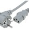Cablu Alimentare 3x1mm2 Ștecăr Unghi IEC C13 PVC
