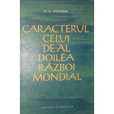 CARACTERUL CELUI DE - AL DOILEA RAZBOI MONDIAL