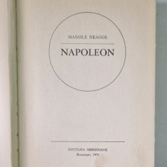 NAPOLEON de MANOLE NEAGOE , 1970