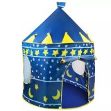 Cort de joaca pentru copii model Castel, 105x135 cm, albastru