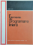 Ernest Dani - Elemente de programare liniara, 1971