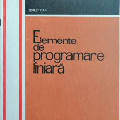 Ernest Dani - Elemente de programare liniara, 1971