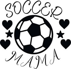 Sticker decorativ, Text Fotbal, Negru, 10101ST-4 foto