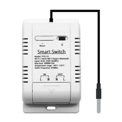 Termostat releu cu senzor de temperatura tuya smart life wireless wifi 220V 16A foto