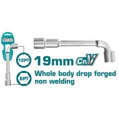 Cheie tubulara TOTAL tip L - 19mm INDUSTRIAL