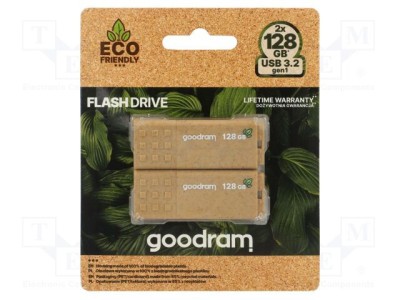 Pendrive GOODRAM Eco Friendly USB 3.2 128GB maro, R: 60MB/s, W: 20MB/s foto
