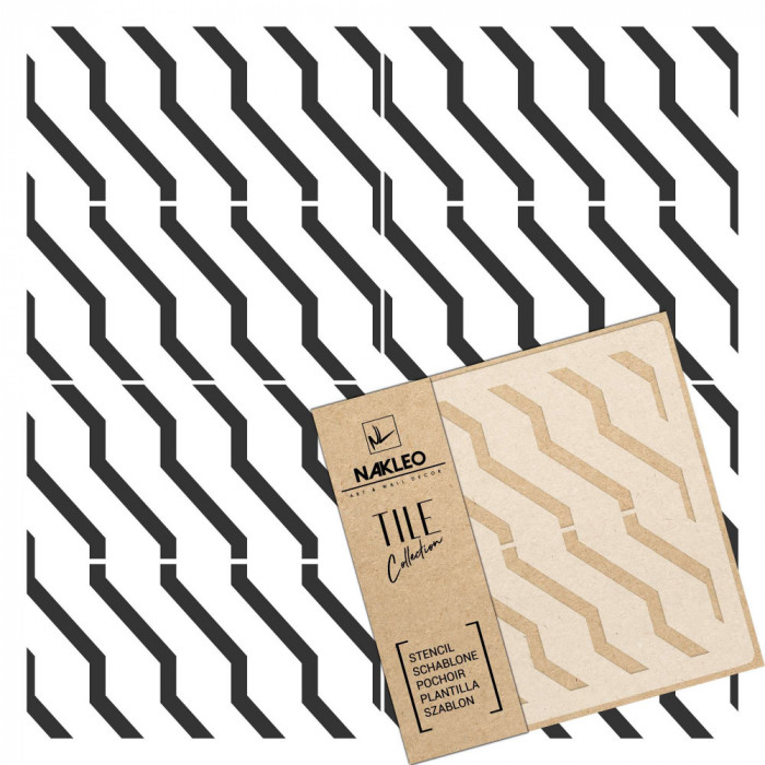 Șablon de plastic reutilizabil pentru țiglă // CANILLO - 30x30cm