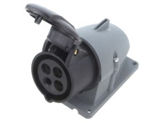 Conector alimentare AC trifazat soclu mamă 16A 500V IP44 AMPHENOL