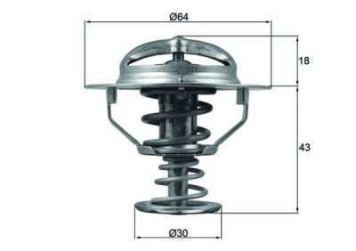 MAHLE TX 114 82D termostat,lichid racire foto