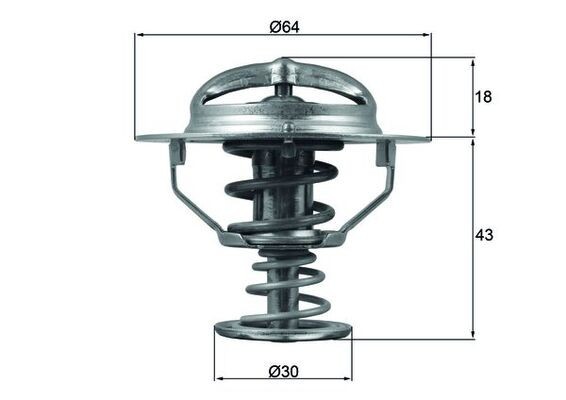 MAHLE TX 114 82D termostat,lichid racire