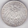 Germania 3 Mark Marci 1911 German States Free Hanseatic city of Hamburg, Europa, Argint