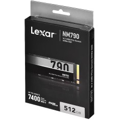 Solid State Drive (SSD) Lexar, 512GB, PCIe Gen 4.0 x 4, NVMe M.2, NM790, 7400 MB/s, 4400 MB/s, Laptop/Desktop