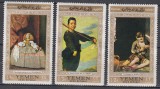 Yemenul de Nord(Rep.Arabă Yemen) 1967 - Picturi de maeștri spanioli - Velazquez, Murillo, Ribera, MNH
