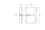 Set placute frana,frana disc MERCEDES CLK (C208) (1997 - 2002) BOSCH 0 986 460 966
