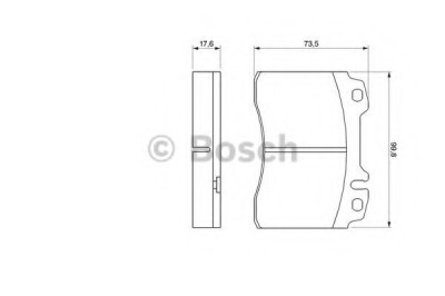 Set placute frana,frana disc MERCEDES CLK (C208) (1997 - 2002) BOSCH 0 986 460 966 foto