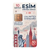 eSIM United States, Unlimited Standard, 10 Days
