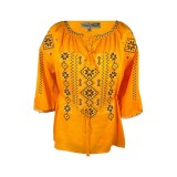 Bluza tip ie dama RIAG, marime 2XL, galben/negru