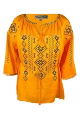 Bluza tip ie dama RIAG, marime L, galben/negru foto